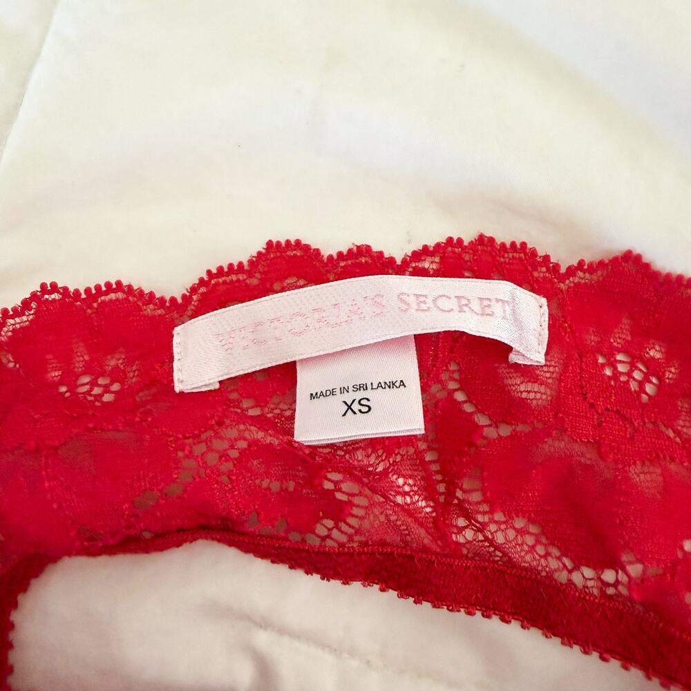 Victoria’s Secret Red Lace Sheer Babydoll Chemise Nightgown Y2K XS - Picture 7 of 8